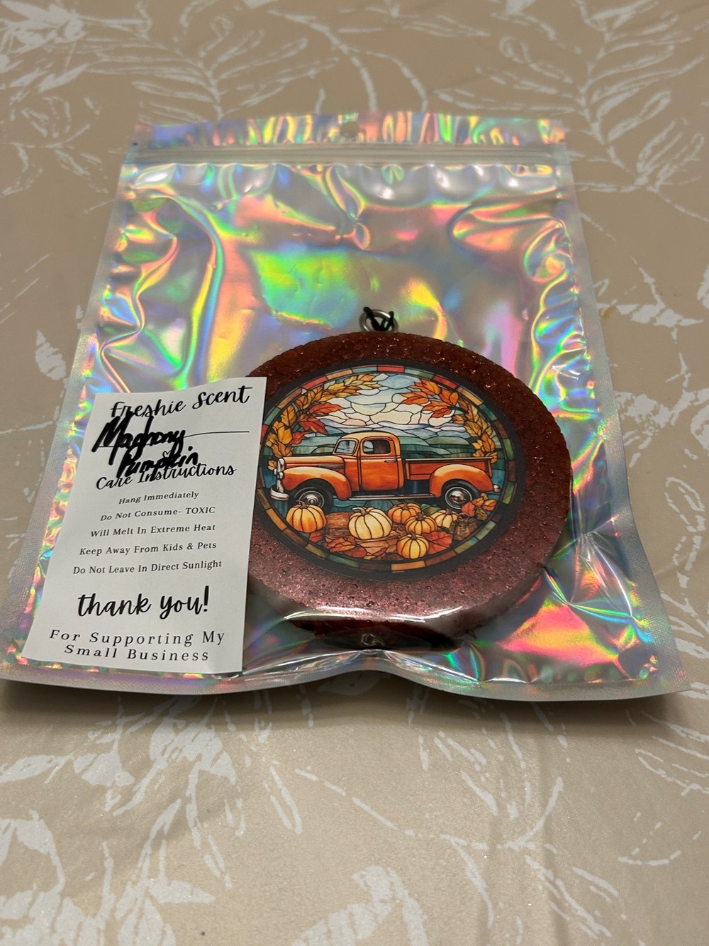 Holiday Pumpkin Truck Scented Freshie